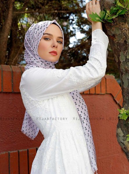 Radeyah - Hijab Estampado Rosado - Sal Evi