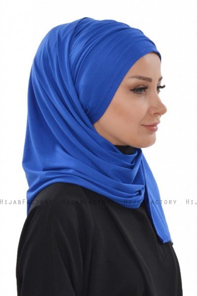 Rebecca - Turbante De Algodón Azul - Ayse Turban