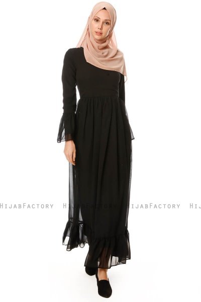 Samiya - Vestido Negro Chiffon - Burun