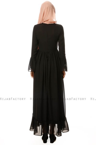 Samiya - Vestido Negro Chiffon - Burun