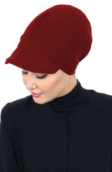 Sandra - Turbante De Algodón Burdeos - Ayse Turban