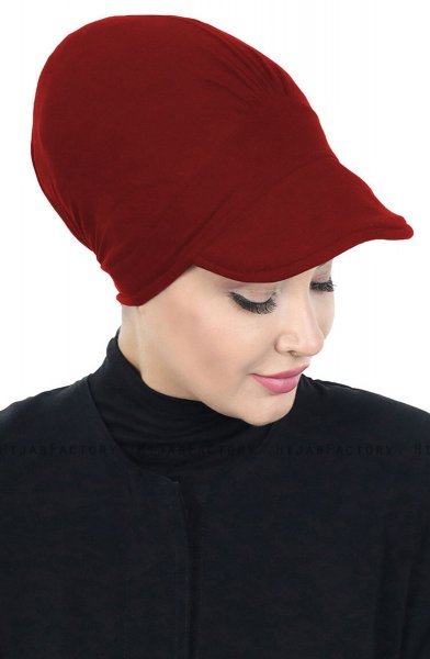 Sandra - Turbante De Algodón Burdeos - Ayse Turban