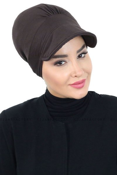 Sandra - Turbante De Algodón Marrón - Ayse Turban