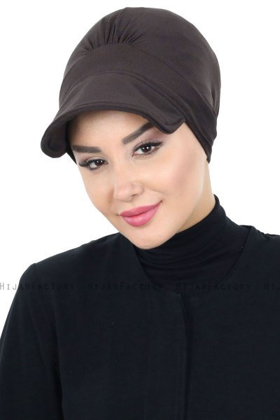 Sandra - Turbante De Algodón Marrón - Ayse Turban