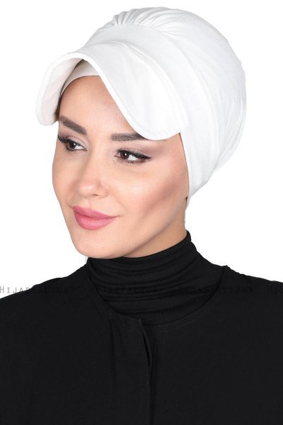 Sandra - Turbante De Algodón Blanquecino - Ayse Turban
