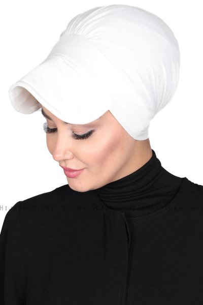 Sandra - Turbante De Algodón Blanquecino - Ayse Turban