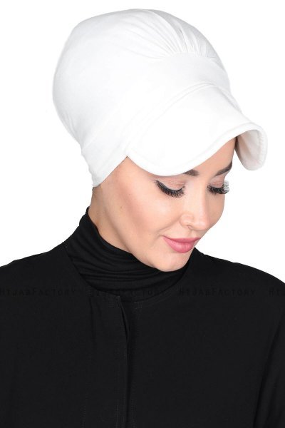 Sandra - Turbante De Algodón Blanquecino - Ayse Turban