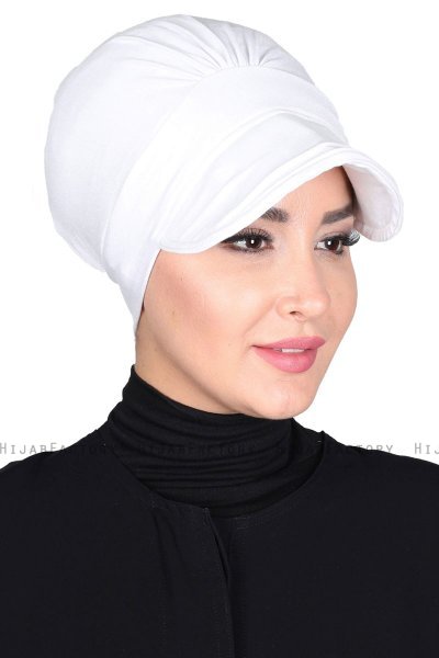 Sandra - Turbante De Algodón Blanco - Ayse Turban