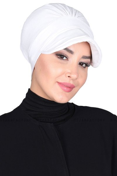 Sandra - Turbante De Algodón Blanco - Ayse Turban