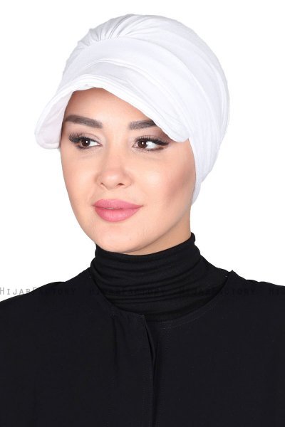 Sandra - Turbante De Algodón Blanco - Ayse Turban