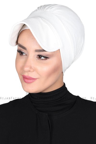Sandra - Turbante De Algodón Blanquecino - Ayse Turban