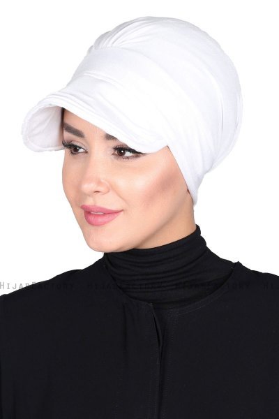 Sandra - Turbante De Algodón Blanco - Ayse Turban