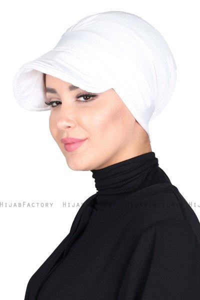 Sandra - Turbante De Algodón Blanco - Ayse Turban
