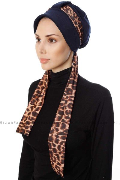 Sanem - Turbante Azul Marino