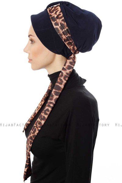 Sanem - Turbante Azul Marino