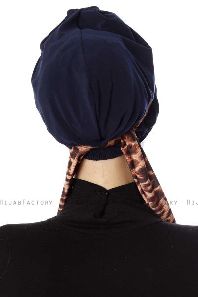 Sanem - Turbante Azul Marino