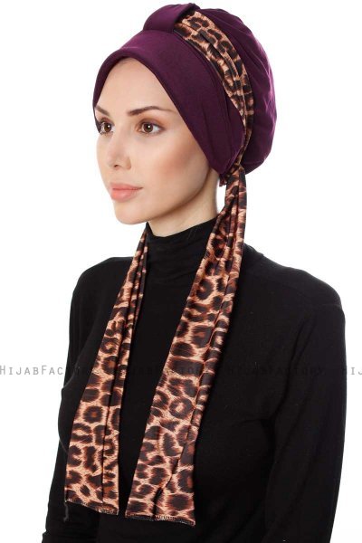 Sanem - Turbante Ciruelas