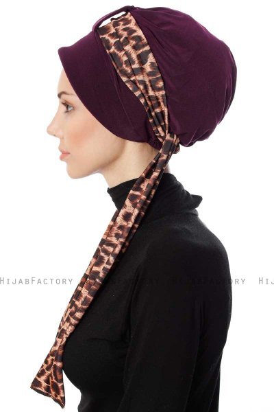 Sanem - Turbante Ciruelas