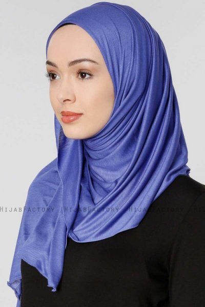 Seda Blålila Jersey Hijab Sjal Ecardin 200246b