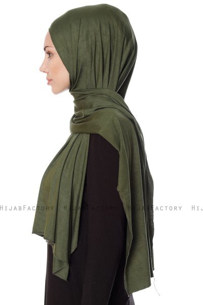 Seda - Hijab Jersey Caqui - Ecardin