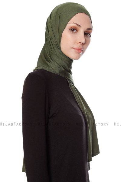 Seda - Hijab Jersey Caqui - Ecardin