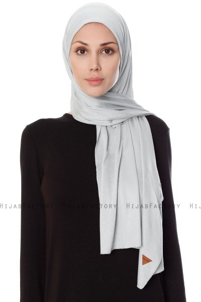 Seda - Hijab Jersey Gris Claro - Ecardin