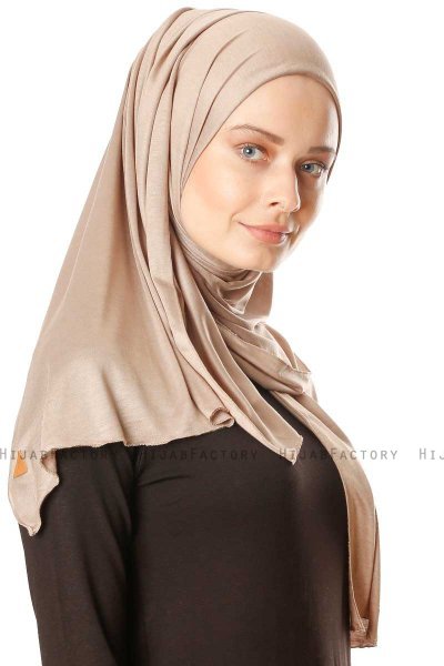 Seda - Hijab Jersey Taupe - Ecardin