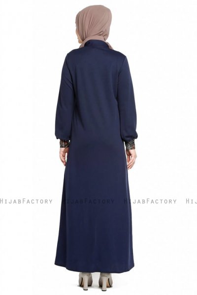 Selda - Abaya Azul Marino - Miss Cazibe