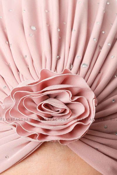 Shereen - Turbante Crepe Chiffon Rosa De Antaño - Sehr-i Sal