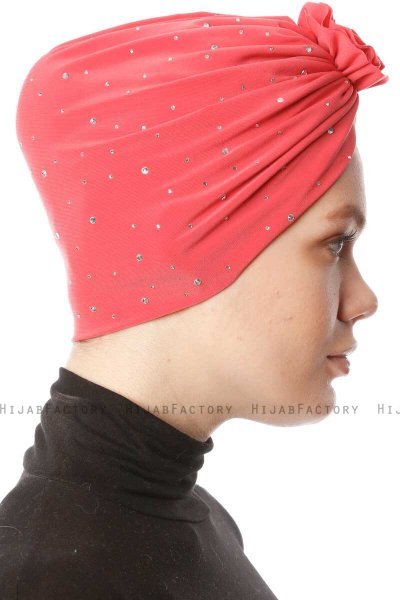 Shereen - Turbante Crepe Chiffon Frambuesa - Sehr-i Sal