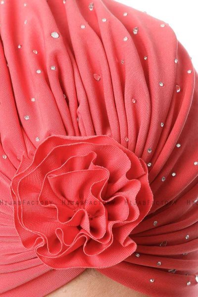 Shereen - Turbante Crepe Chiffon Frambuesa - Sehr-i Sal