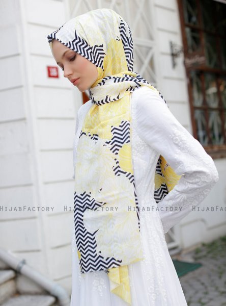 Yumna - Hijab Estampado Amarillo