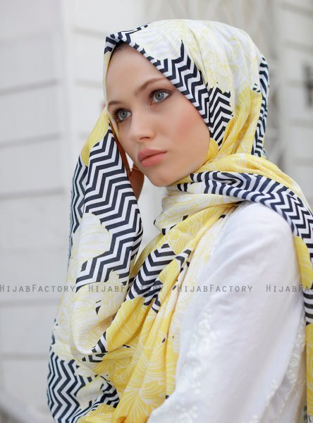 Yumna - Hijab Estampado Amarillo