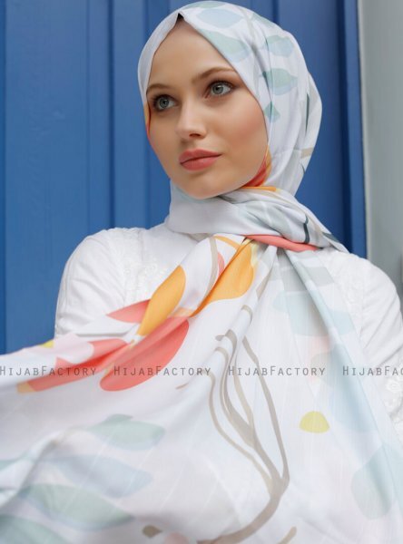 Yumna - Hijab Estampado Blanco