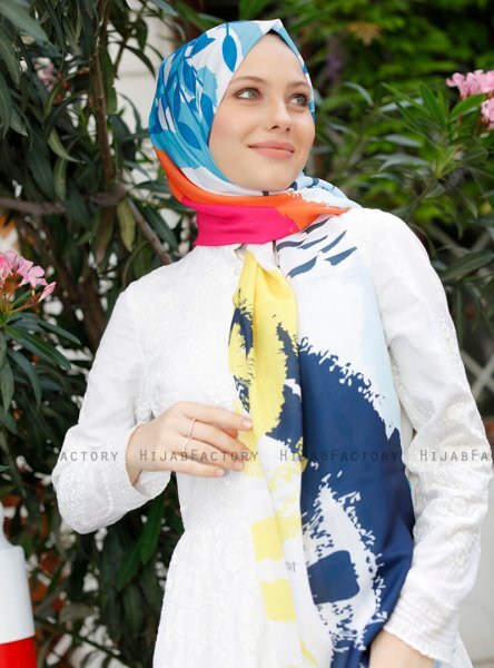 Yumna - Hijab Estampado Turquesa
