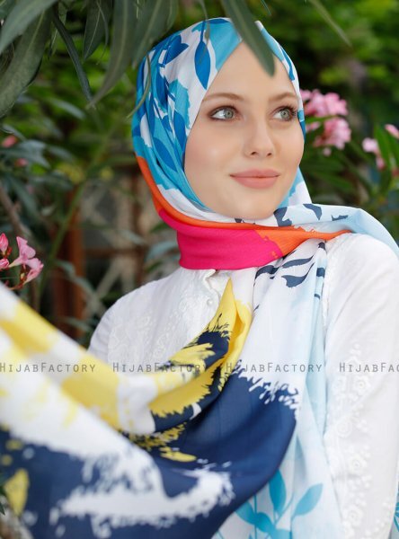 Yumna - Hijab Estampado Turquesa