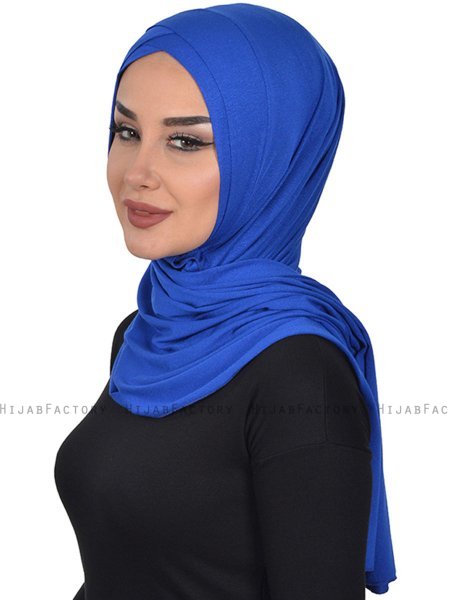 Sofia - Hijab De Algodón Práctico Azul