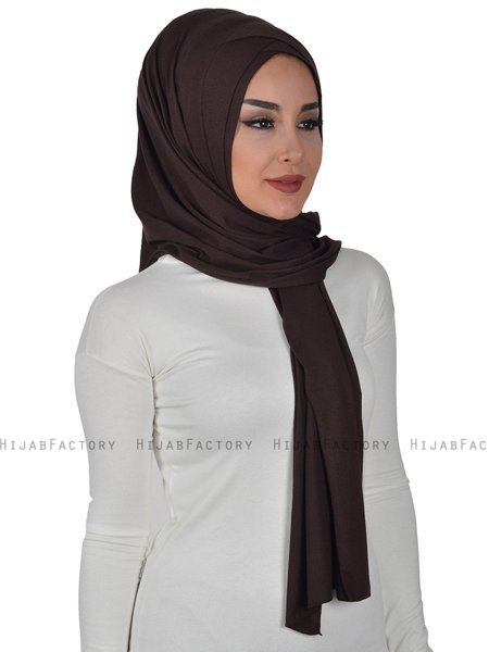 Sofia - Hijab De Algodón Práctico Marrón
