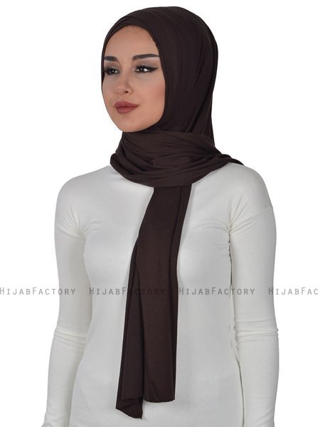 Sofia - Hijab De Algodón Práctico Marrón