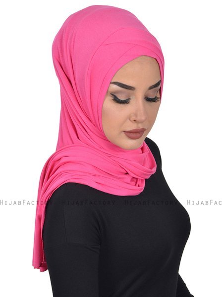 Sofia - Hijab De Algodón Práctico Fucsia