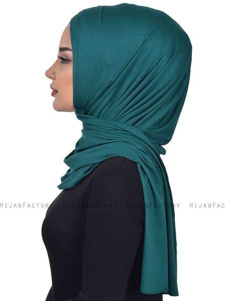 Sofia - Hijab De Algodón Práctico Verde Oscuro