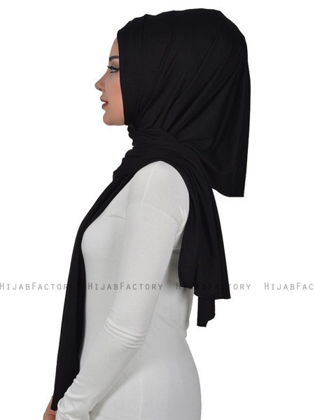 Sofia - Hijab De Algodón Práctico Negro