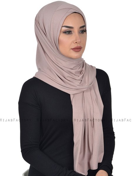 Sofia - Hijab De Algodón Práctico Taupe