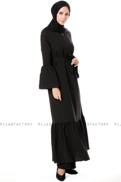 Soraya - Abaya Negro - Miss Cazibe