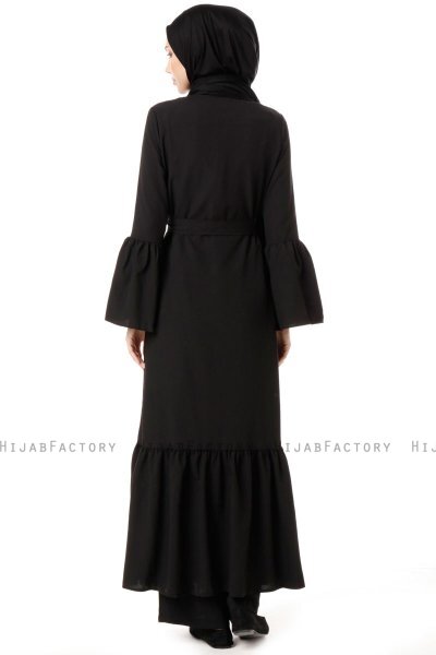 Soraya - Abaya Negro - Miss Cazibe