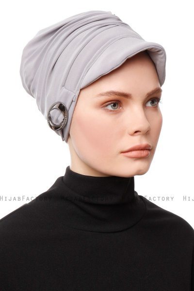 Sumeyye - Turbante Gris Claro