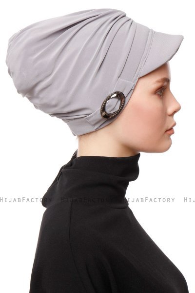 Sumeyye - Turbante Gris Claro