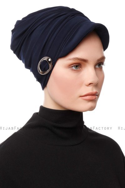 Sumeyye - Turbante Azul Marino