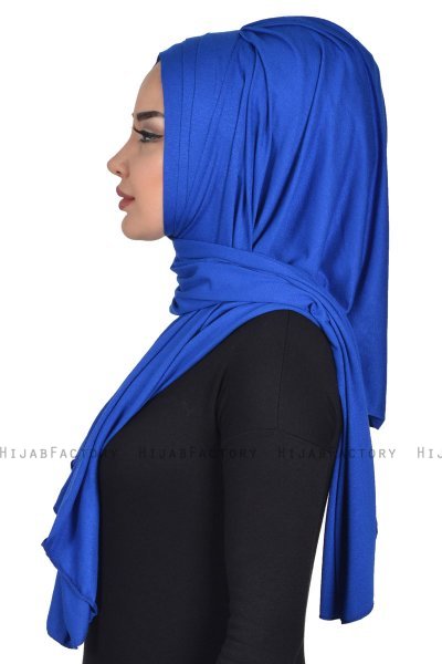 Tamara - Hijab De Algodón Práctico Azul