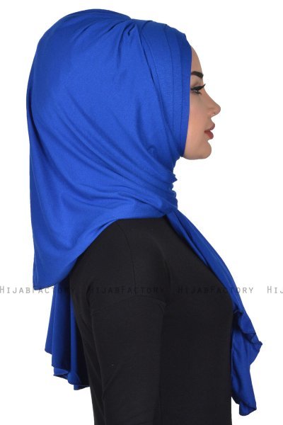 Tamara - Hijab De Algodón Práctico Azul